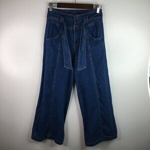 Fashion Nova High Rise Wide Leg Belted Jeans Size M